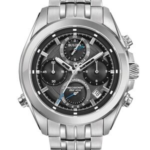 Bulova Precisionist Chronograph mens Watch with Grey Dial